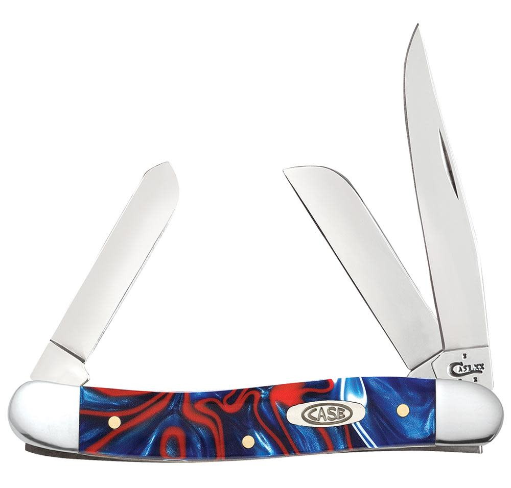 Case XX Patriotic Kirinite Medium Stockman #11201 - front view