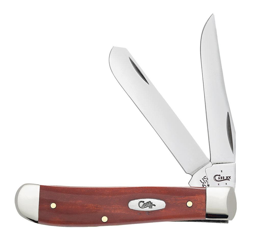 Case XX Smooth Chestnut Bone Mini Trapper #28700 - front view